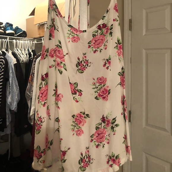 No Boundaries Tops - Floral tank